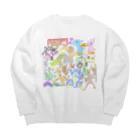 wktkライブ公式グッズショップの冬のワクワク動物ランド Big Crew Neck Sweatshirt