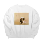 ぐみ。の竹内栖鳳(作)猫 Big Crew Neck Sweatshirt