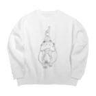 文ショーのベジタリアン Big Crew Neck Sweatshirt