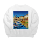 GALLERY misutawoのフランスの港町 Big Crew Neck Sweatshirt