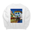 GALLERY misutawoのスペイン コルドバの街角 Big Crew Neck Sweatshirt