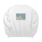 猫のあいさつのスイ～ Big Crew Neck Sweatshirt