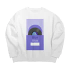 gumiの推し色★Blue レコード Big Crew Neck Sweatshirt