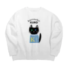 mapechiの黒猫クロ、お気に入りのセーター Big Crew Neck Sweatshirt