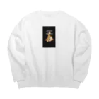 diysonのpachipachi-iutori-masukedomo Big Crew Neck Sweatshirt