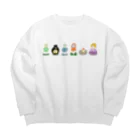 りんりぼのいきものたち Big Crew Neck Sweatshirt