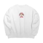 Boo のイラストバッグ Big Crew Neck Sweatshirt