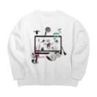 𝙈𝙊𝙈𝙊'𝙨 𝙎𝙝𝙤𝙥のHappy Halloween #03 Big Crew Neck Sweatshirt