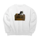 ネコランド商店の取扱注意猫 Big Crew Neck Sweatshirt