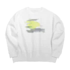 まのゆみのモダンアート Big Crew Neck Sweatshirt