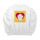 わたしのshopのワンコのマリちゃん Big Crew Neck Sweatshirt