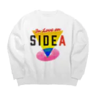 studio606 グッズショップのIn Love on SIDE A Big Crew Neck Sweatshirt