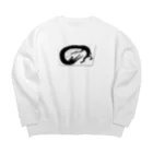 イエネコのCat in the cup  Big Crew Neck Sweatshirt