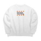 ホームタウンスター　Hometown Star のテントウムシピリオド（オレンジ）　Orange Ladybird Big Crew Neck Sweatshirt