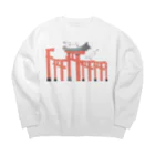 Amiの狐の手毬唄-鳥居- Big Crew Neck Sweatshirt