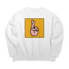 ヒトイロ倶楽部のえんがちょ Big Crew Neck Sweatshirt