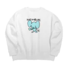 handmade asyouareのはじめましてだぞうさん Big Crew Neck Sweatshirt