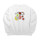 pastelia　shopのパフューMDビターチョコ Big Crew Neck Sweatshirt