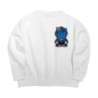 DRAGON FACTORYのBLUE BEAR Big Crew Neck Sweatshirt