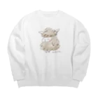 HOOBUKUROのゆる羊 Big Crew Neck Sweatshirt