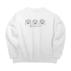 イラスト MONYAAT のポメラニアンの ぽ わん キリッ*AM Big Crew Neck Sweatshirt