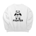 パンダプロレス&パンダジムのパンダプロレス ファイター Big Crew Neck Sweatshirt