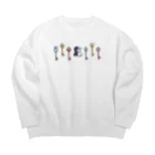 Andiamoのうさぎのカギ Big Crew Neck Sweatshirt