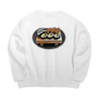 脂身通信Ｚのお寿司_巻き寿司＆おいなりさん Big Crew Neck Sweatshirt