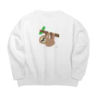 ほっこりさよっち。のほっこりなナマケモノ Big Crew Neck Sweatshirt