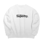 エストルのsupertry何でも挑戦(しなさい). Big Crew Neck Sweatshirt