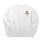 shrimp catのshrimp cat Big Crew Neck Sweatshirt