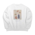 CHILL ART CLUBの💐vase💐フロントプリント Big Crew Neck Sweatshirt