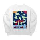 Hummingbirdの恐竜の世界の夜 Big Crew Neck Sweatshirt