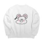 CLOUD ROOMのクラウドのお顔 Big Crew Neck Sweatshirt