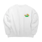 たんぽぽのたんぽぽーず Big Crew Neck Sweatshirt