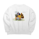 SKULL-2のすろくま、プレッツェル・ロジック Big Crew Neck Sweatshirt