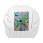 トンチン紀行のベッドタウンホシ Big Crew Neck Sweatshirt