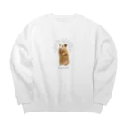 suzuharu_no_goodsのマヨちゃん様　白ver Big Crew Neck Sweatshirt