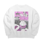 【Yuwiiの店】ゆぅぅぃーのうさ恋★くまさんにズキューーーーーン！ Big Crew Neck Sweatshirt