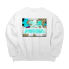 物販 ぶっ契りの丑ノ獄姉妹 花君ちゃんトレーナー Big Crew Neck Sweatshirt