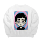 nanastoreのman and woman Big Crew Neck Sweatshirt