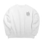 毒舌うさぎの毒舌うさぎ「また残業？効率わるいんだね」 Big Crew Neck Sweatshirt