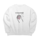 Yamadatinkuのネコパンチ Big Crew Neck Sweatshirt