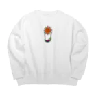 rinrinsukeの昼も寝てたい羊ちゃん。 Big Crew Neck Sweatshirt