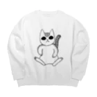 らいふの森のふてぶてしい猫 Big Crew Neck Sweatshirt