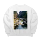 2929gawDesignShop358のRivers and waterfalls of nature Big Crew Neck Sweatshirt