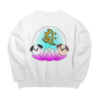 Yuko’ｓ Galleryの【開運祈願】戌年生まれ守護梵字キリーク Big Crew Neck Sweatshirt