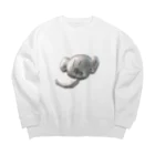 顎象本舗のあごぞうくん Big Crew Neck Sweatshirt