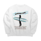 a_soft_breezeのサーファーガール3 Big Crew Neck Sweatshirt