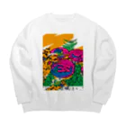 I'mバンギャルちゃんのすし Big Crew Neck Sweatshirt